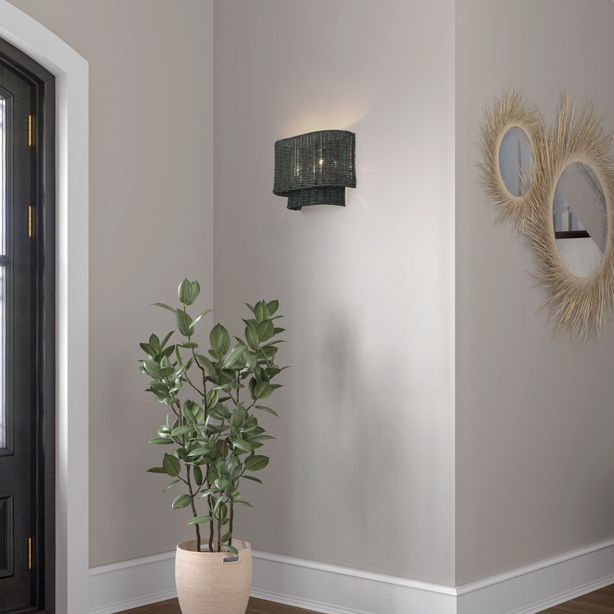 Image 7 Weavington 2 Light Brushed Nickel ADA Sconce more views