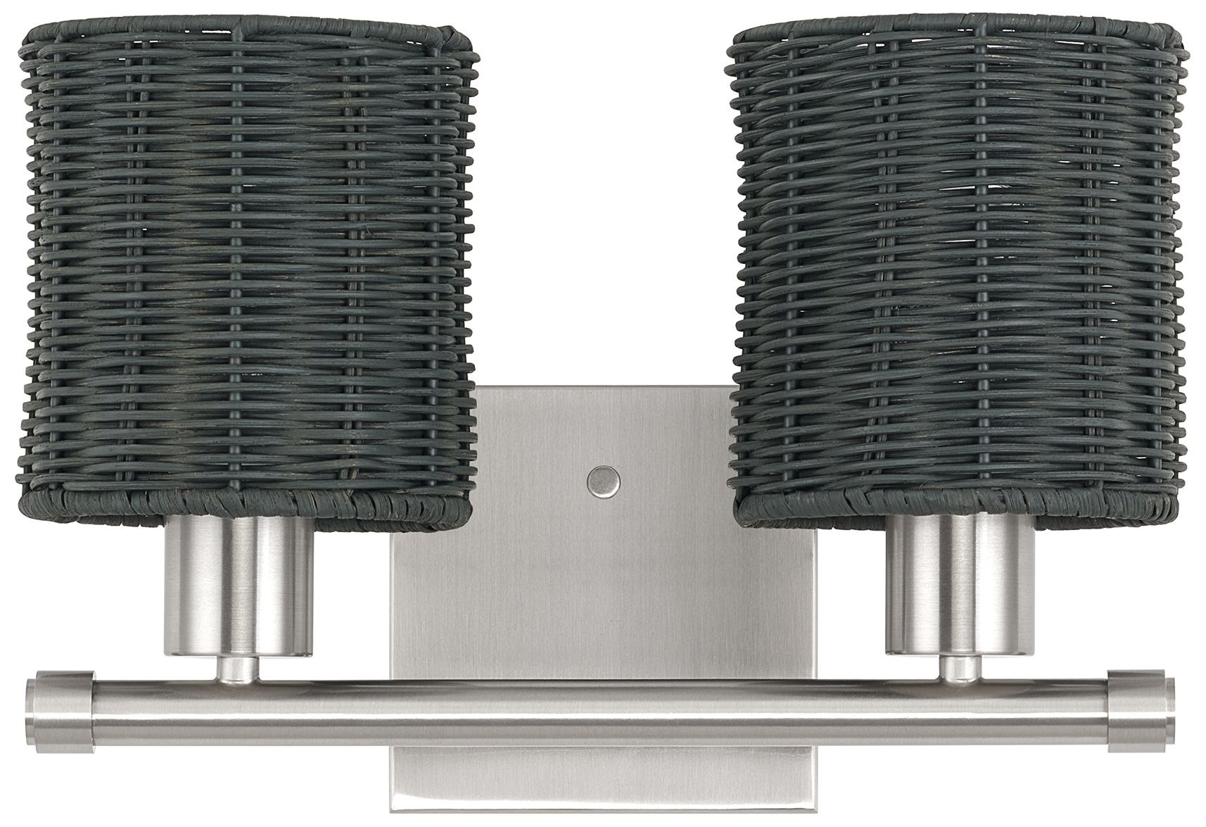 Image 3 Weavington 2 Light Brushed Nickel Vanity Sconce more views