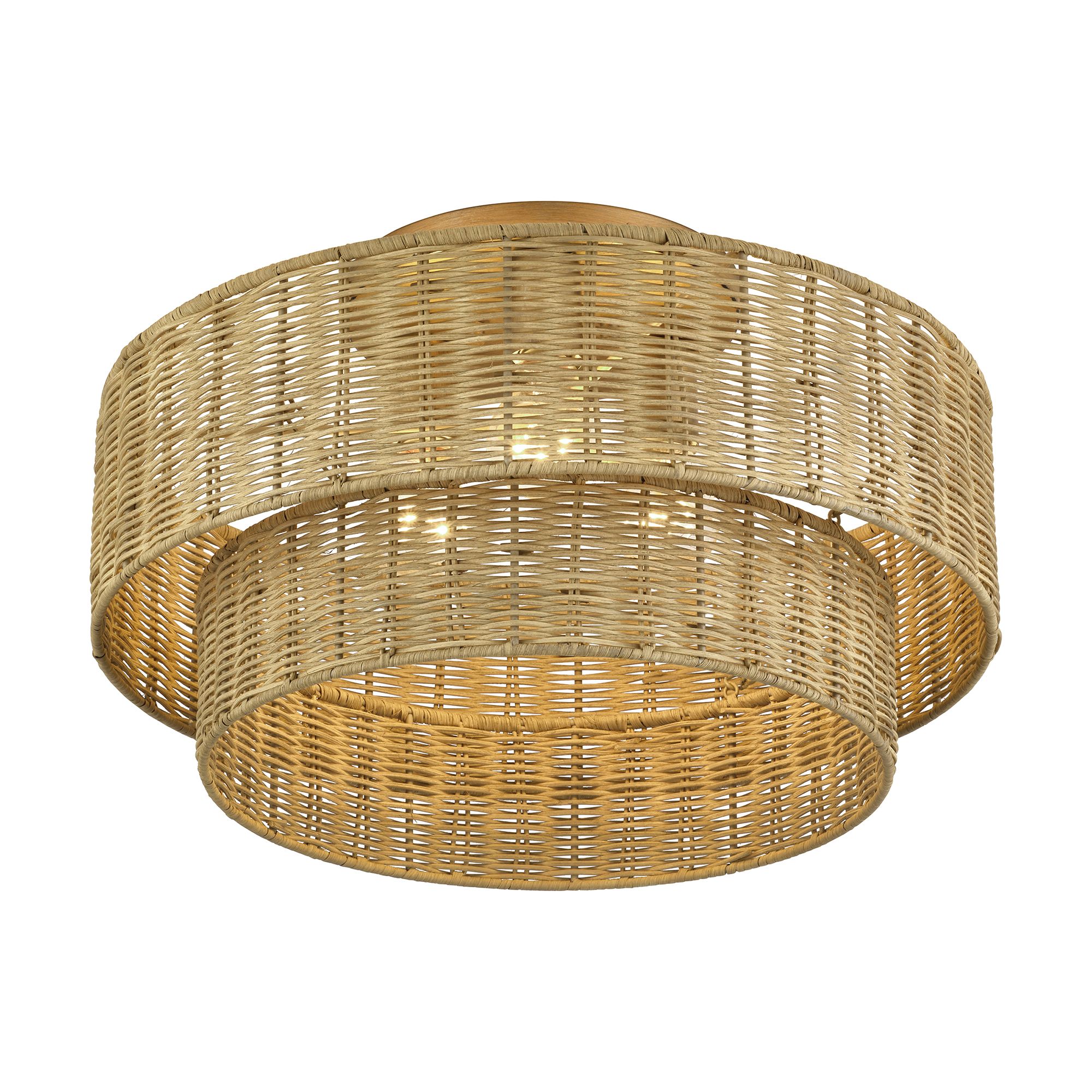 Image 5 Weavington 3 Light Antique Gold Leaf Lar more views