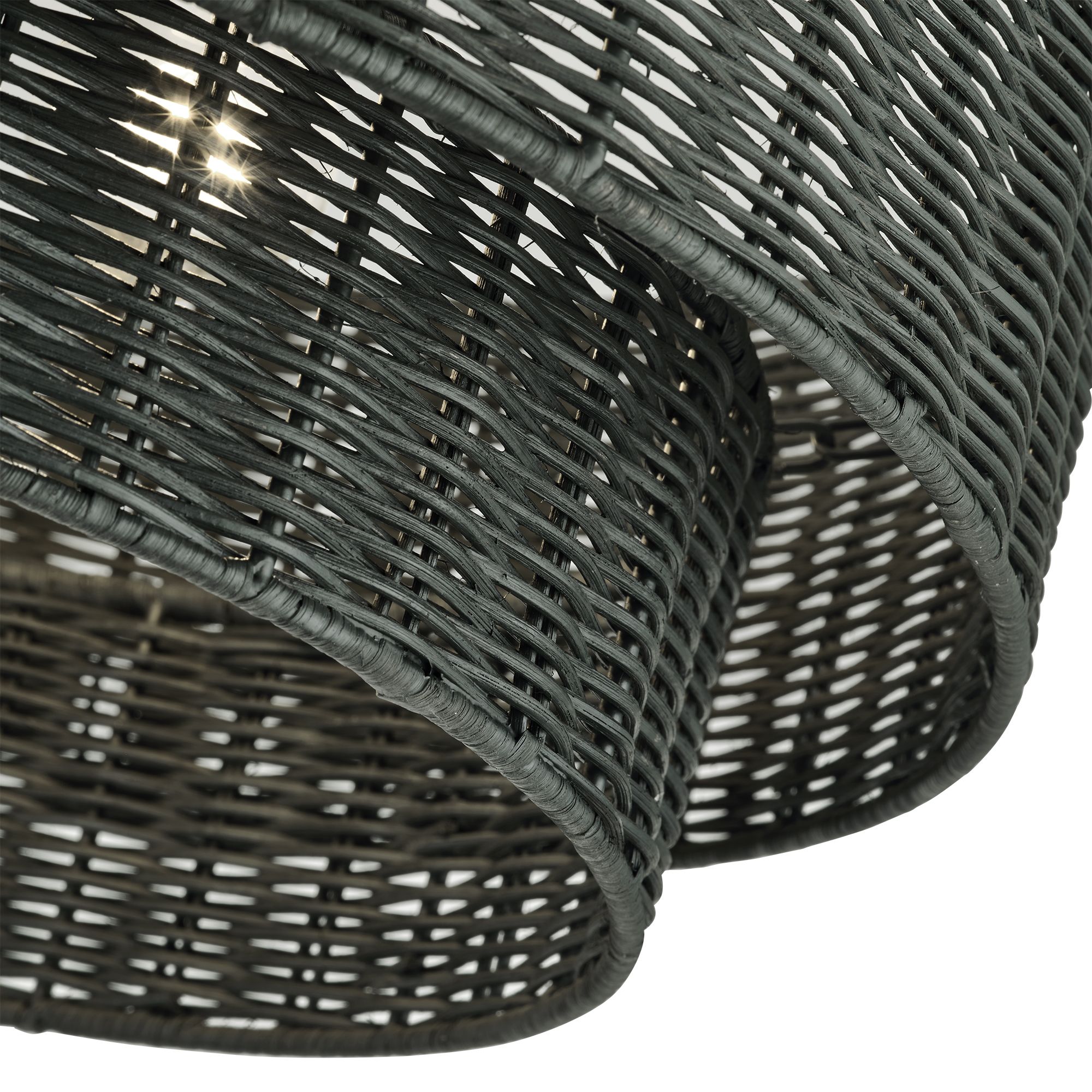 Image 7 Weavington 3 Light Black Large Semi-Flus more views