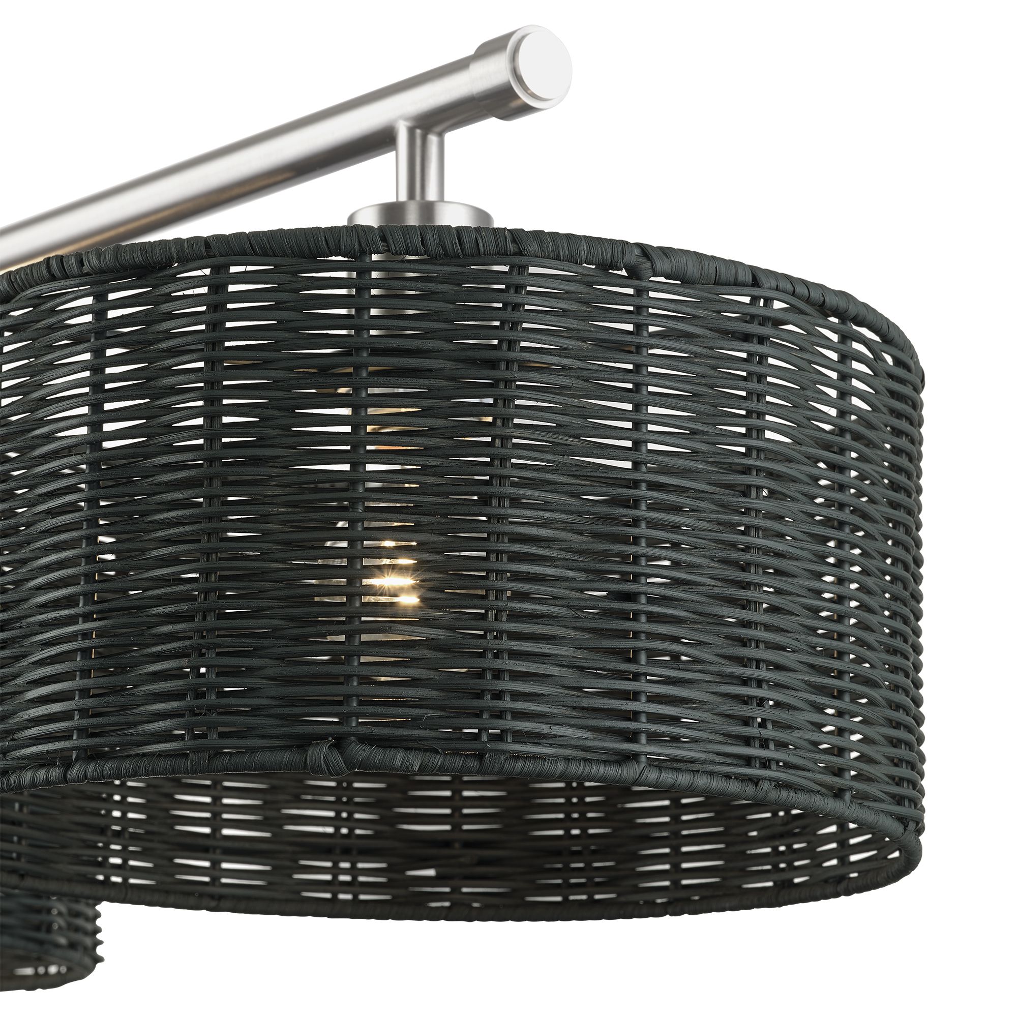 Image 7 Weavington 3 Light Brushed Nickel Extra Large Linear Chandelier more views