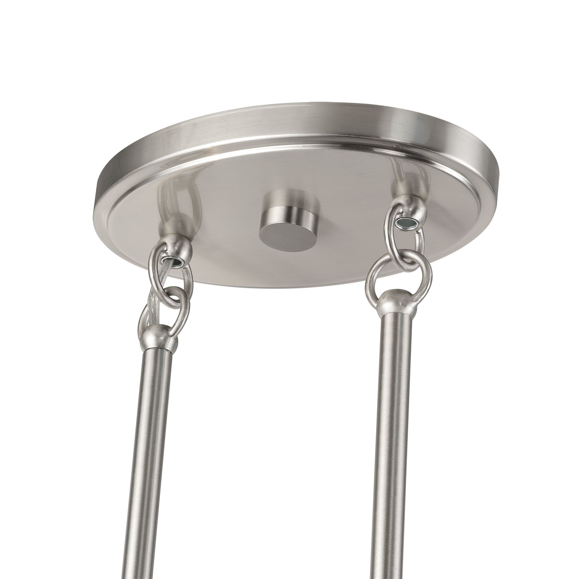 Weavington 3 Light Brushed Nickel Extra Large Linear Chandelier