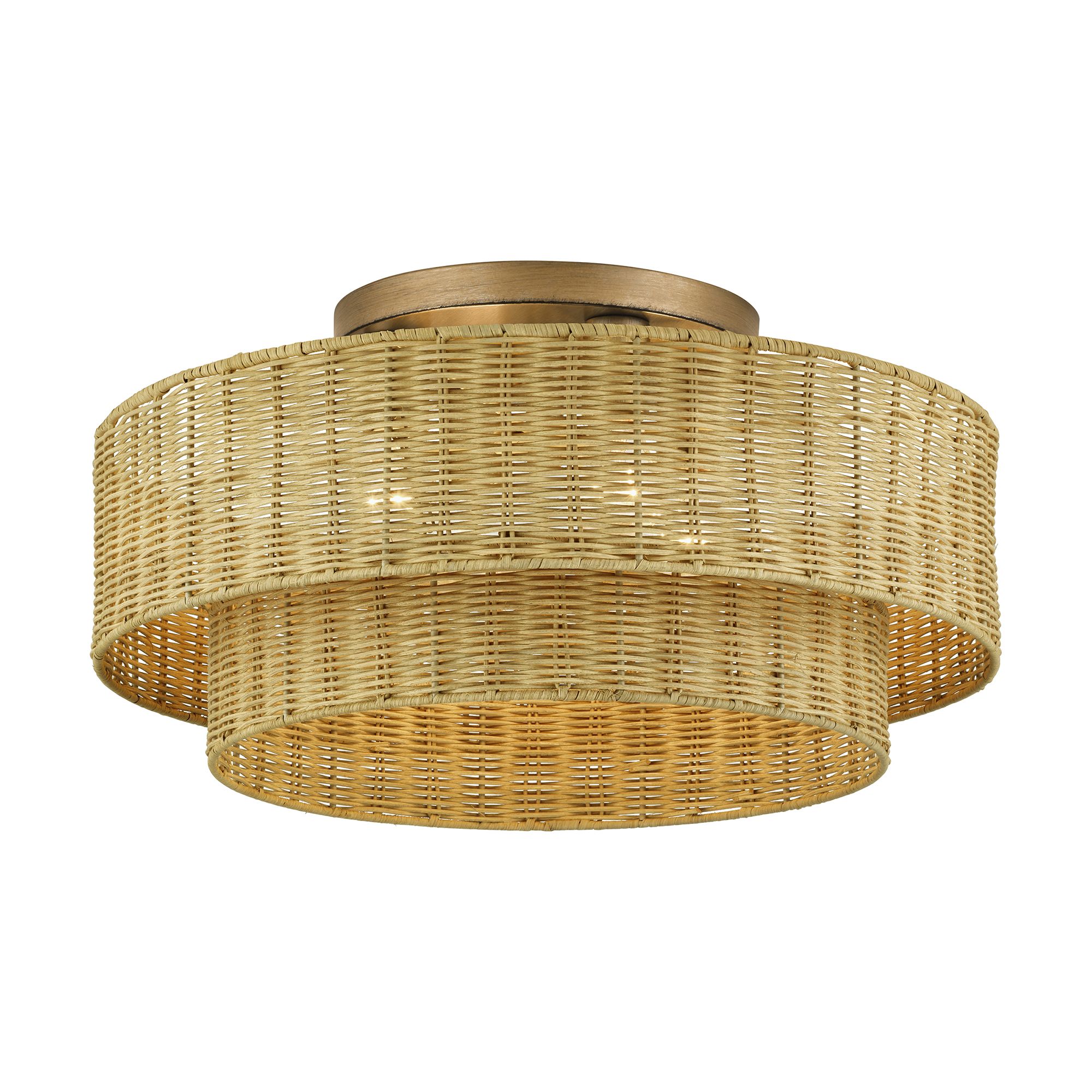 Image 4 Weavington 4 Light Antique Gold Leaf Ext more views