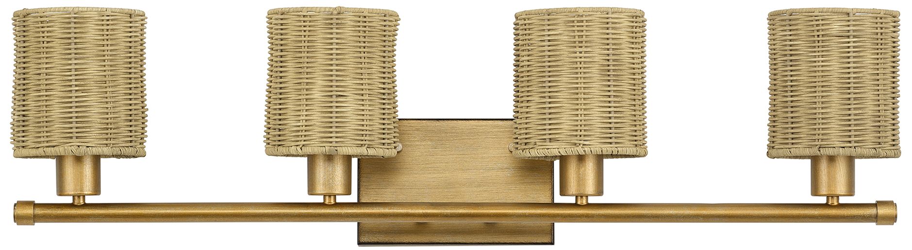 Image 3 Weavington 4 Light Antique Gold Leaf Large Vanity Sconce more views