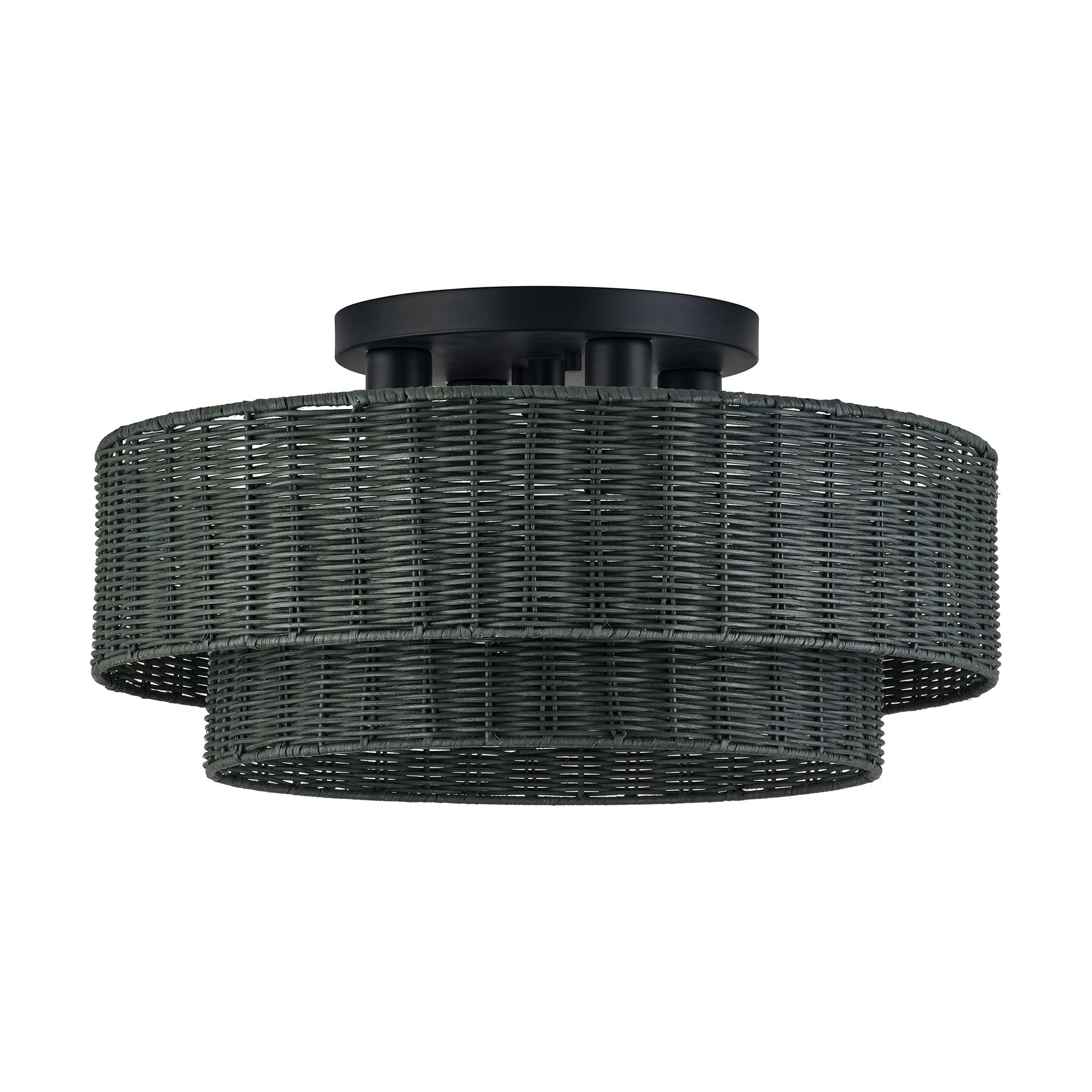 Image 3 Weavington 4 Light Black Extra Large Semi-Flush more views