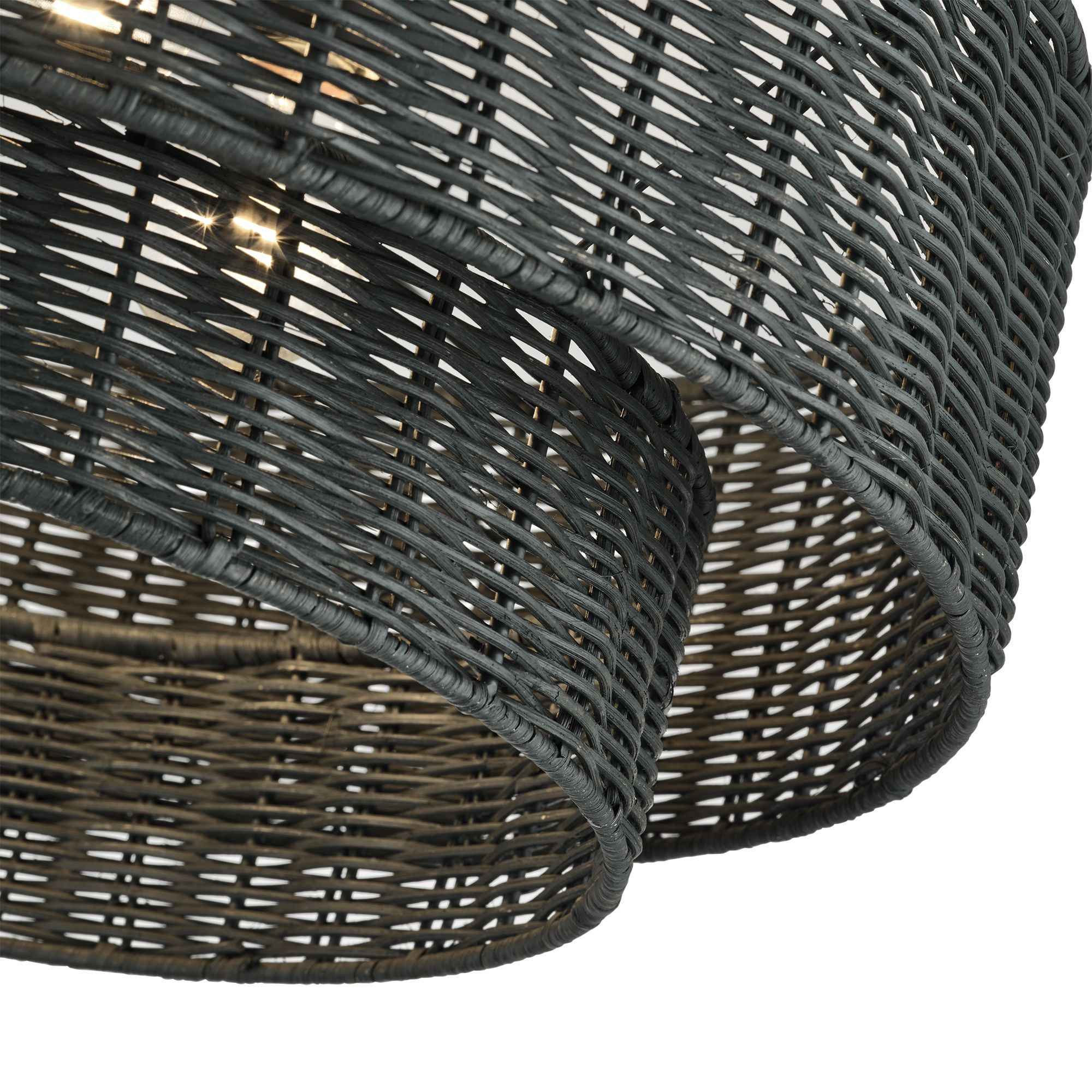 Image 7 Weavington 4 Light Black Extra Large Semi-Flush more views