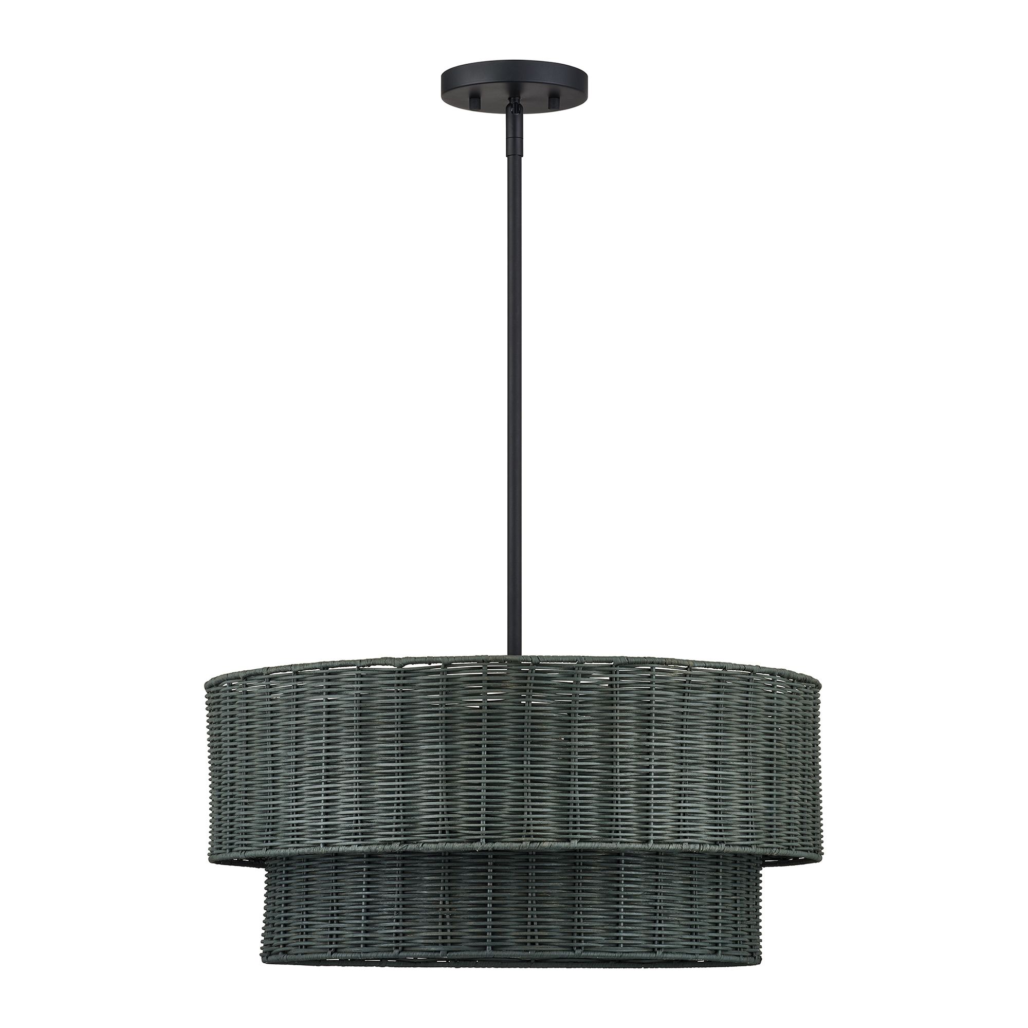 Thumbnail3 of Weavington 4 Light Black Pendant Chandelier more views