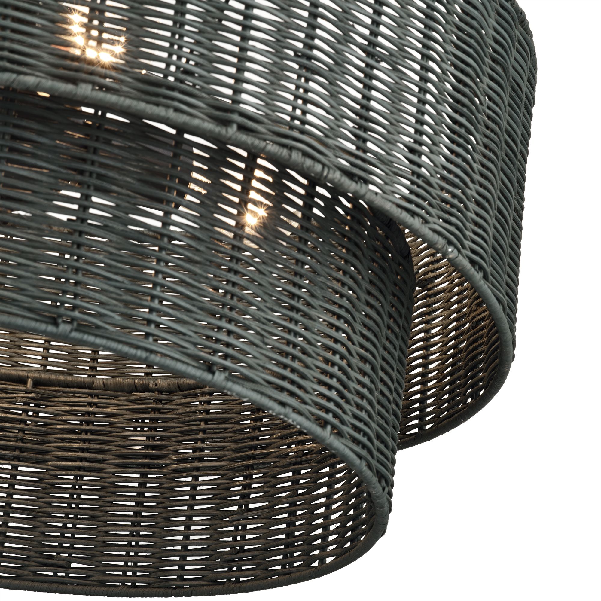 Weavington 4 Light Black Pendant Chandelier