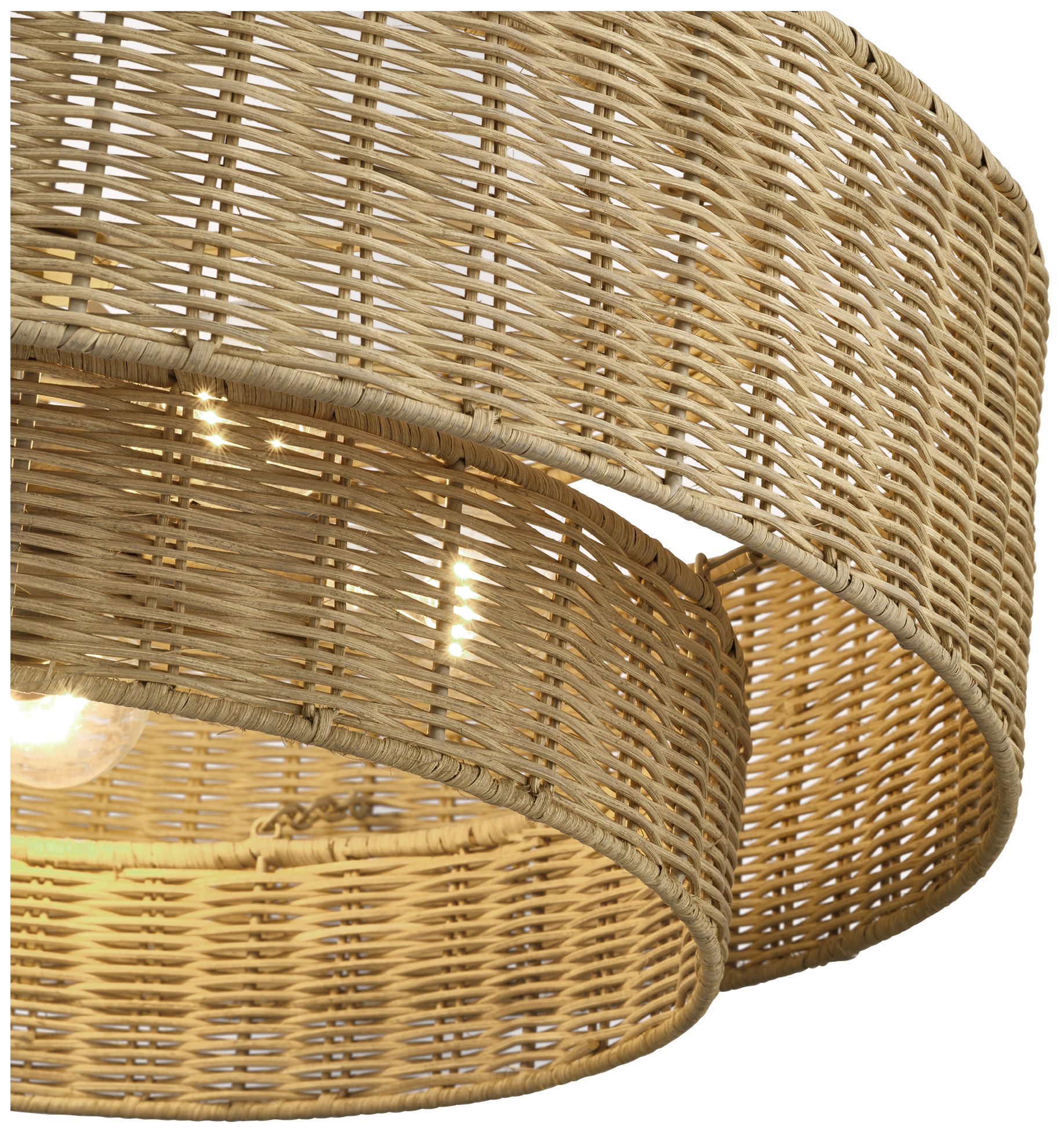 Image 7 Weavington 5 Light Antique Gold Leaf Pendant Chandelier more views