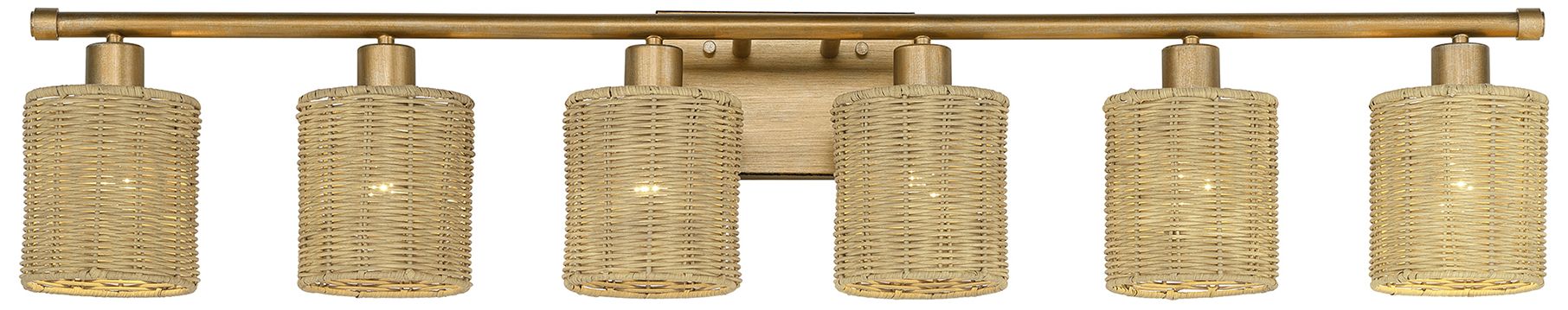 Image 4 Weavington 6 Light Antique Gold Leaf Extra Large Vanity Sconce more views