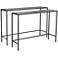 Web Glass 47 1/4" Wide Console Tables - Set of 2
