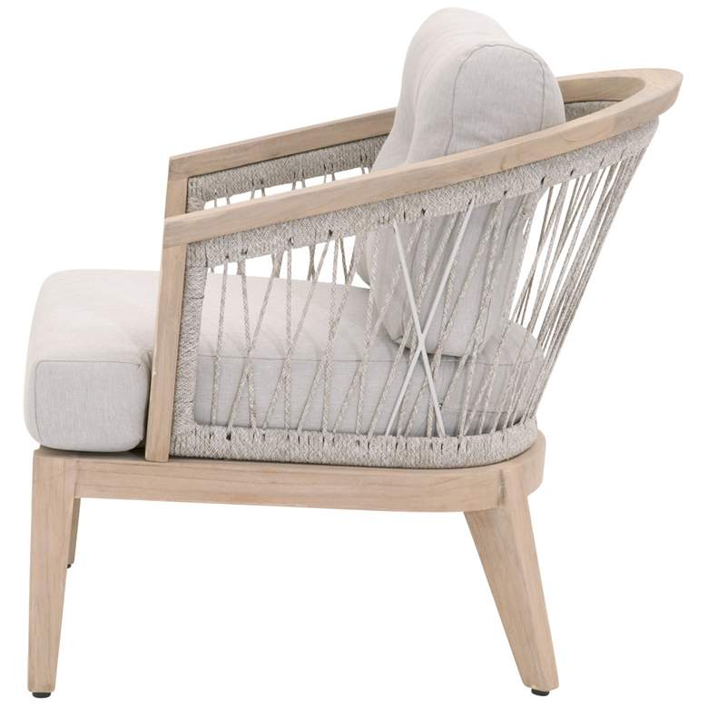 Image 3 Web Outdoor Club Chair, Taupe & White Flat Rope, Performance Pumice more views