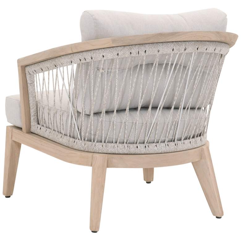 Image 4 Web Outdoor Club Chair, Taupe &amp; White Flat Rope, Performance Pumice more views
