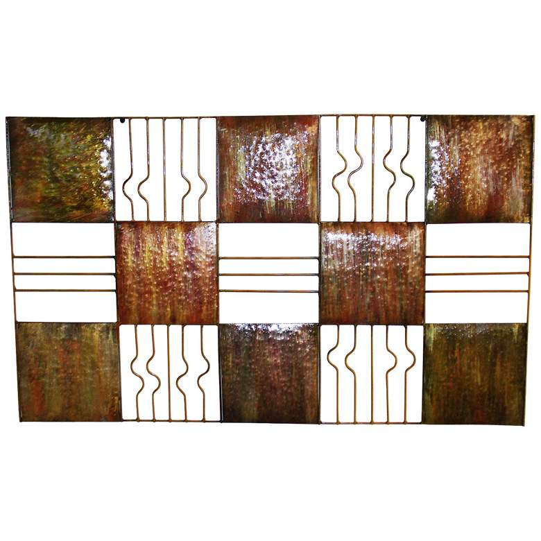Image 1 Web Squares 30 inch Wide Metal Wall Art