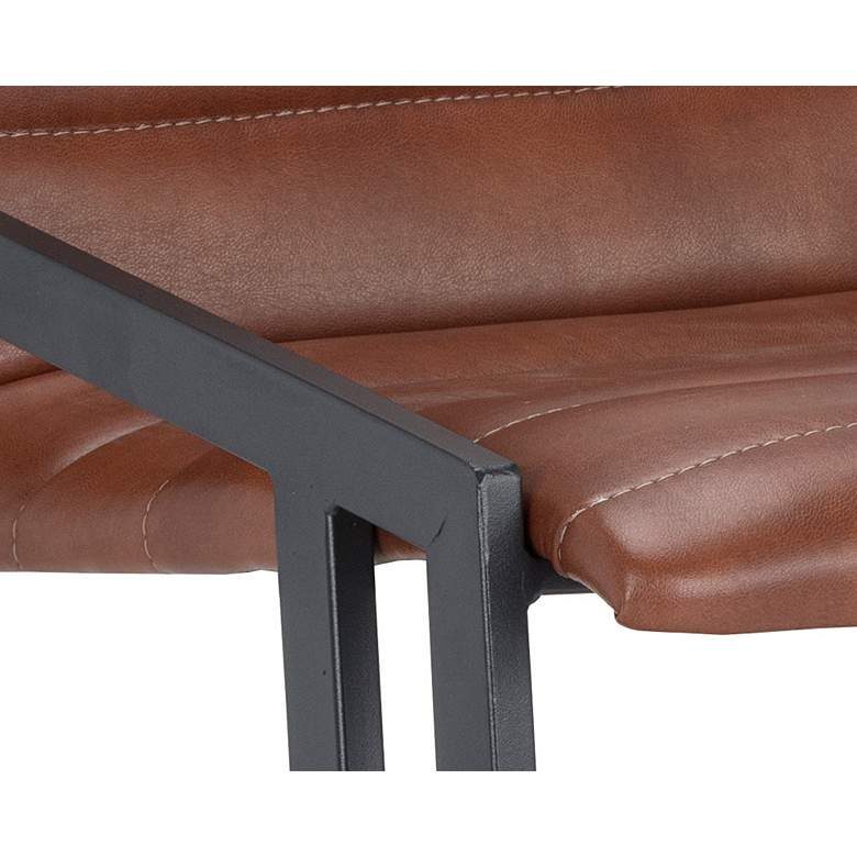 Image 3 Webber 25 1/2" High Saddle Faux Leather Counter Stool Set of 2 more views