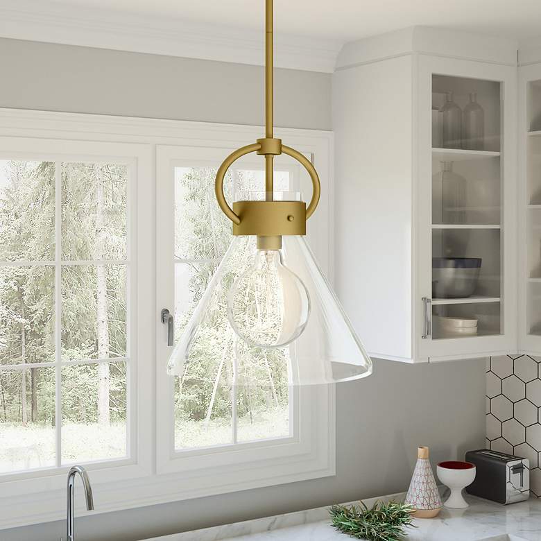 Image 1 Webster 1-Lt Brass Mini Pendant