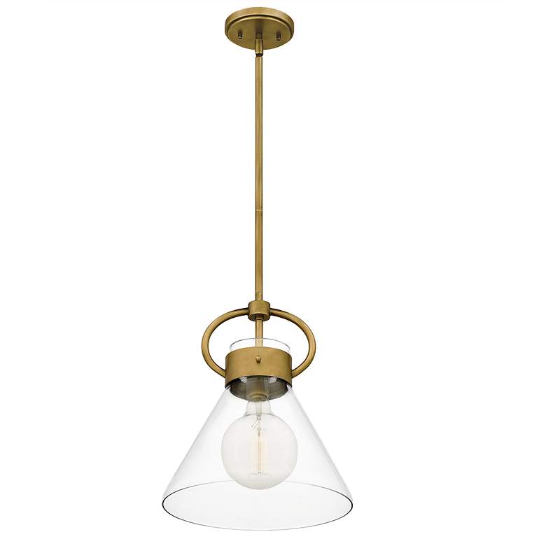 Image 3 Webster 1-Lt Brass Mini Pendant more views