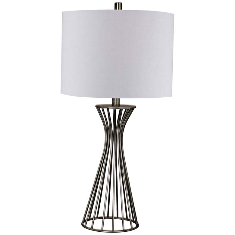 Image 1 Webster Champagne Gold Modern Metal Table Lamp