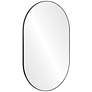 Webster Powder-Coated Black 26" x 40" Oval Wall Mirror