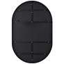 Webster Powder-Coated Black 26" x 40" Oval Wall Mirror