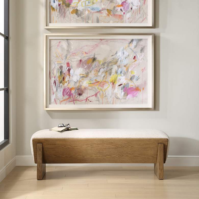 Image 1 Wedged 59" Wide Bench