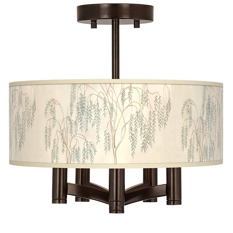 Image 1 Weeping Willow Ava 5-Light Bronze Ceiling Light
