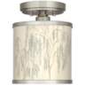 Weeping Willow Cyprus 7" Wide Brushed Nickel Ceiling Light