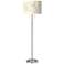 Weeping Willow Giclee Brushed Nickel Garth Floor Lamp