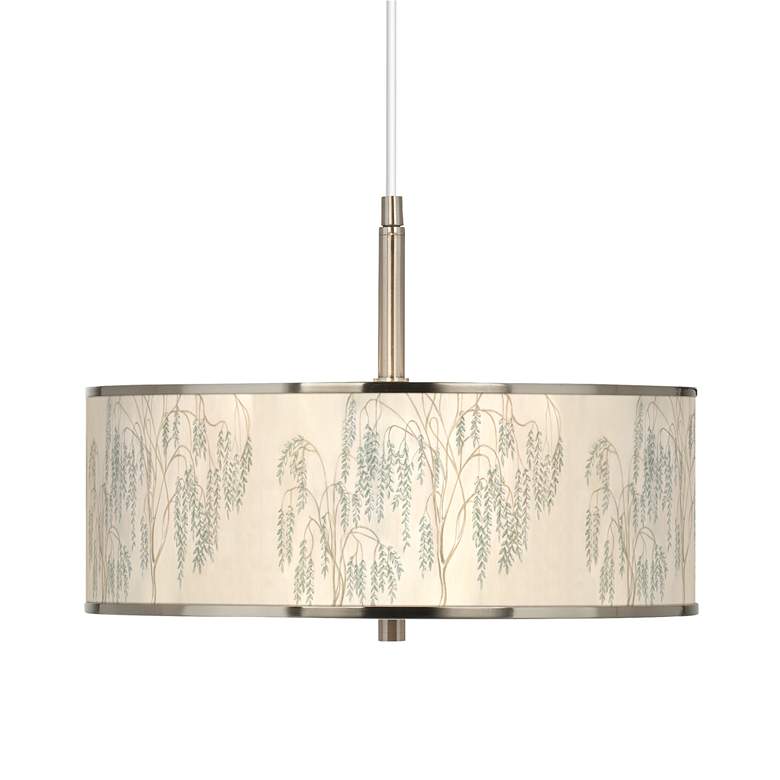 Image 1 Weeping Willow Giclee Glow 16 inch Wide Pendant Light