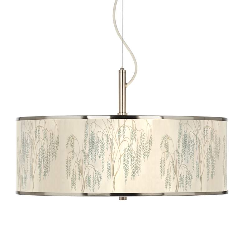 Image 1 Weeping Willow Giclee Glow 20" Wide Pendant Light
