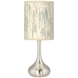 Image1 of Weeping Willow Giclee Modern Droplet Table Lamp