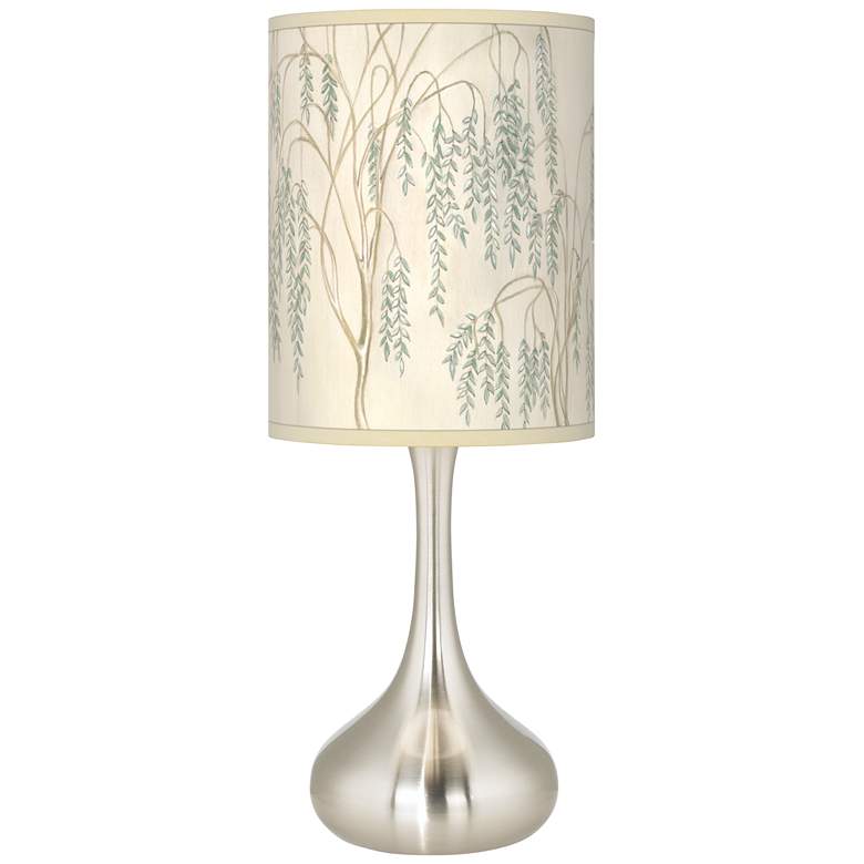 Image 1 Weeping Willow Giclee Modern Droplet Table Lamp