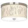 Weeping Willow Giclee Nickel 10 1/4" Wide Ceiling Light