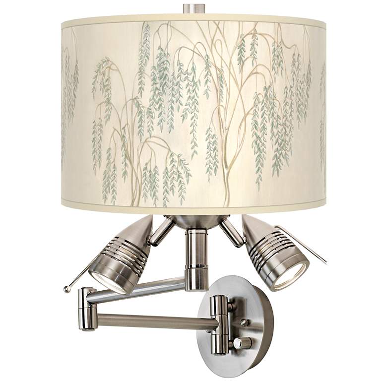 Image 1 Weeping Willow Giclee Plug-In Swing Arm Wall Lamp