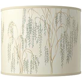 Image1 of Weeping Willow Giclee Round Drum Lamp Shade 14x14x11 (Spider)