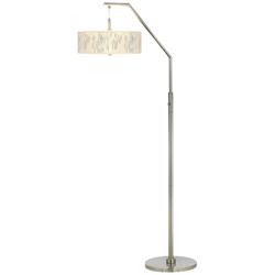 Weeping Willow Giclee Shade Arc Floor Lamp