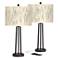 Weeping Willow Susan Dark Bronze USB Table Lamps Set of 2