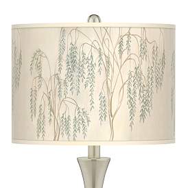 Image2 of Weeping Willow Trish Brushed Nickel Touch Table Lamps Set of 2 more views