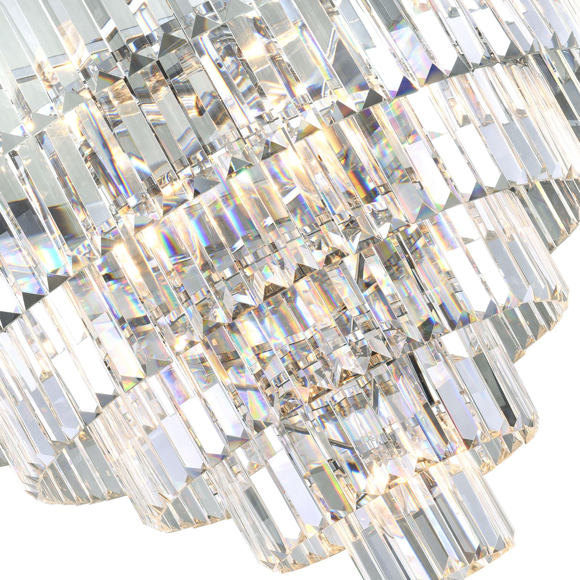 Image 4 Weiss 15 Light Chrome Down Chandelier more views