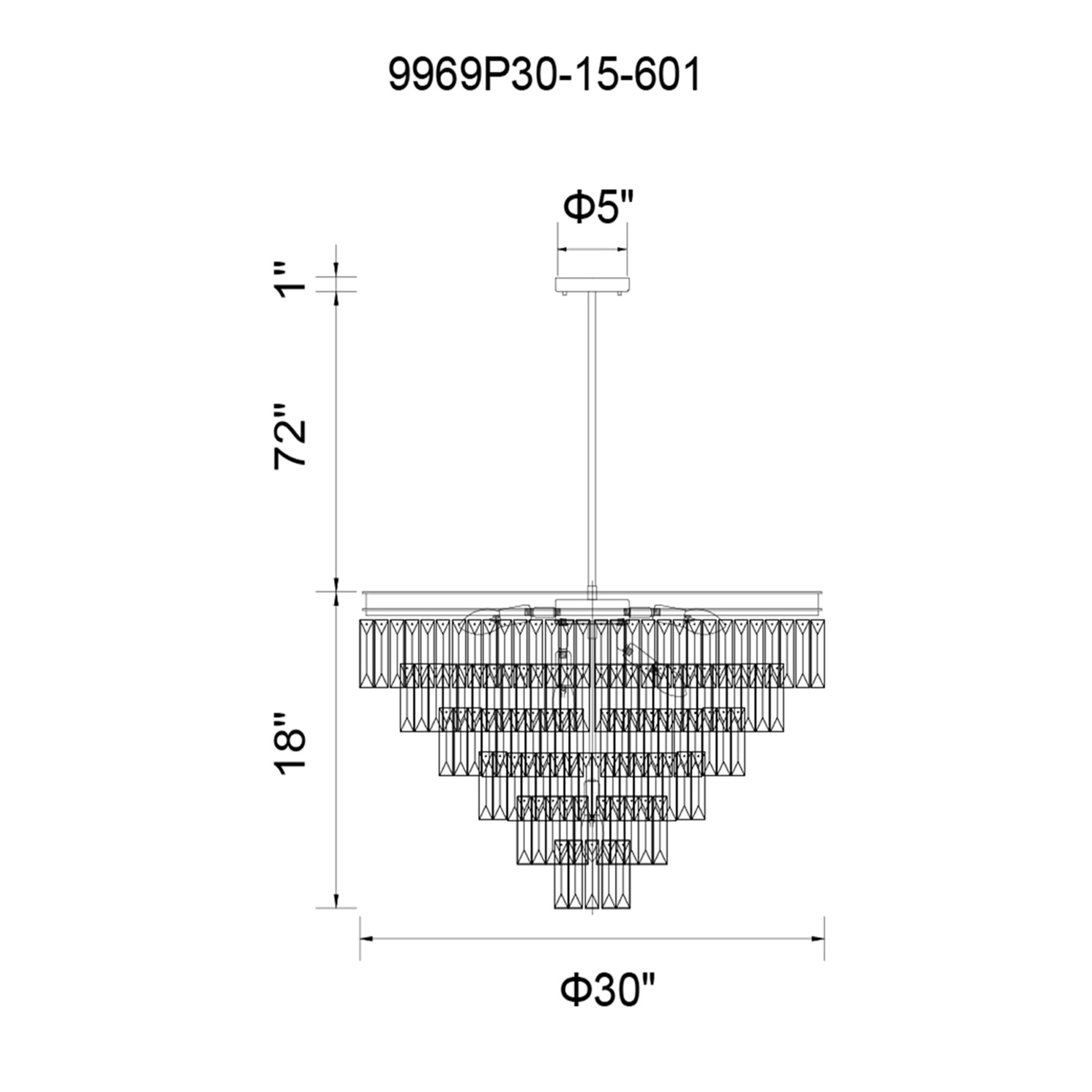 Image 6 Weiss 15 Light Chrome Down Chandelier more views