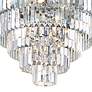 2_Weiss 24" Wide Chrome and Crystal Multi-Tiered Chandelier more views