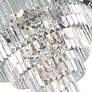 3_Weiss 24" Wide Chrome and Crystal Multi-Tiered Chandelier more views