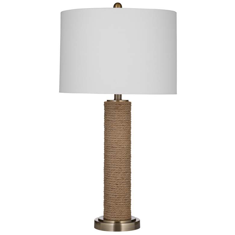 Image 1 Welch 29 inch Coastal Styled Brown Table Lamp