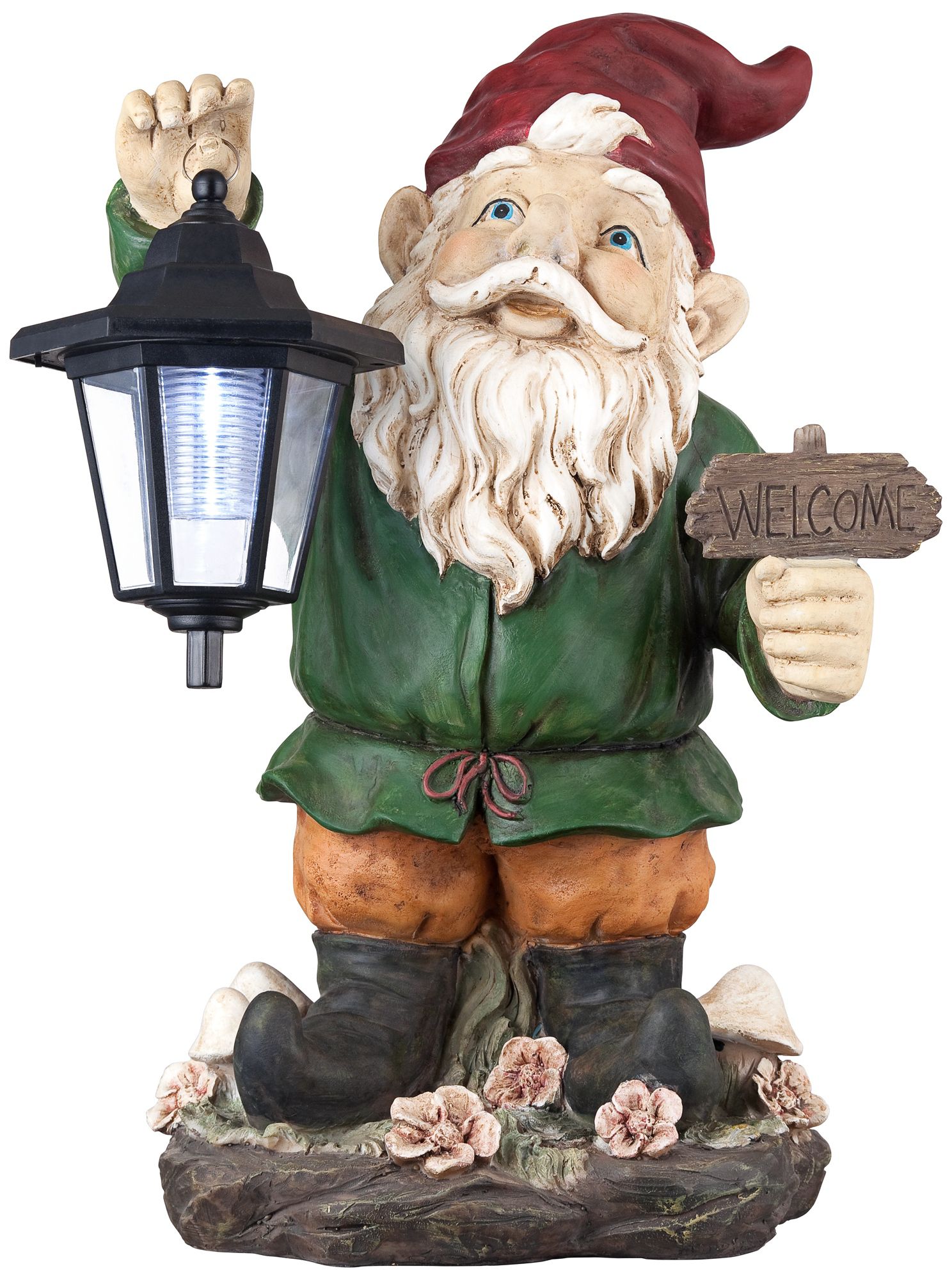 Welcome Gnome with Lantern 16