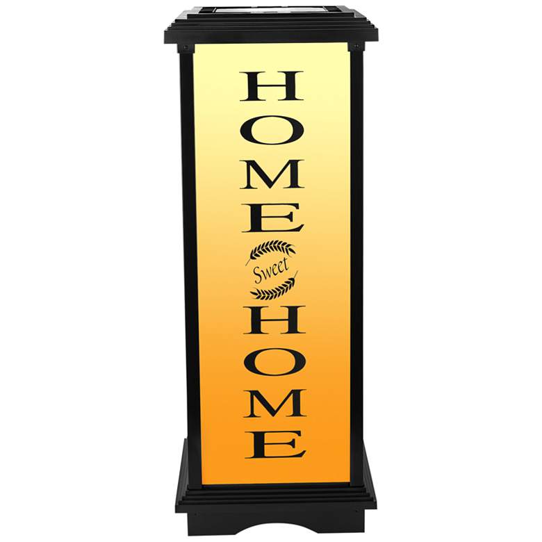 Image 3 Welcome Home 24 1/2 inch High Black LED Lantern Light more views