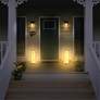 Welcome Home 24 1/2" High Black LED Lantern Light