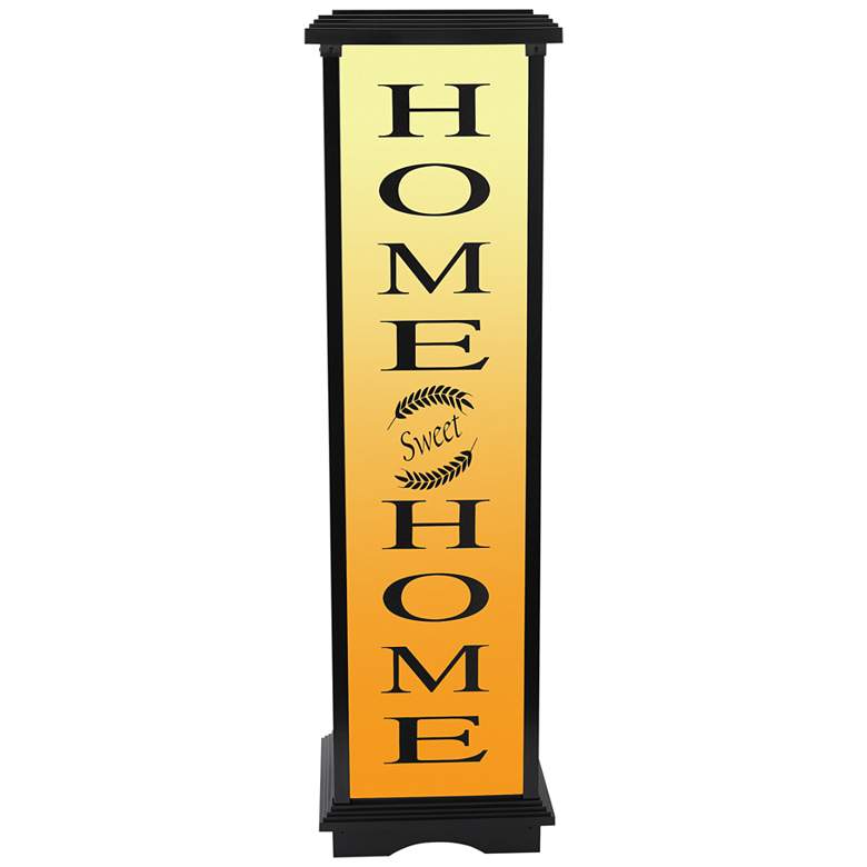 Image 3 Welcome Home 33 1/4" High Black LED Lantern Light more views