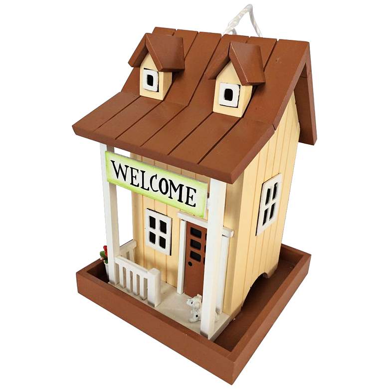 Image 1 Welcome Home Country Yellow Birdfeeder