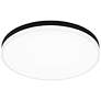 4_Weldin 20-Inch Integrated LED Matte Black White Flush Mount Light more views