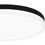 5_Weldin 20-Inch Integrated LED Matte Black White Flush Mount Light more views